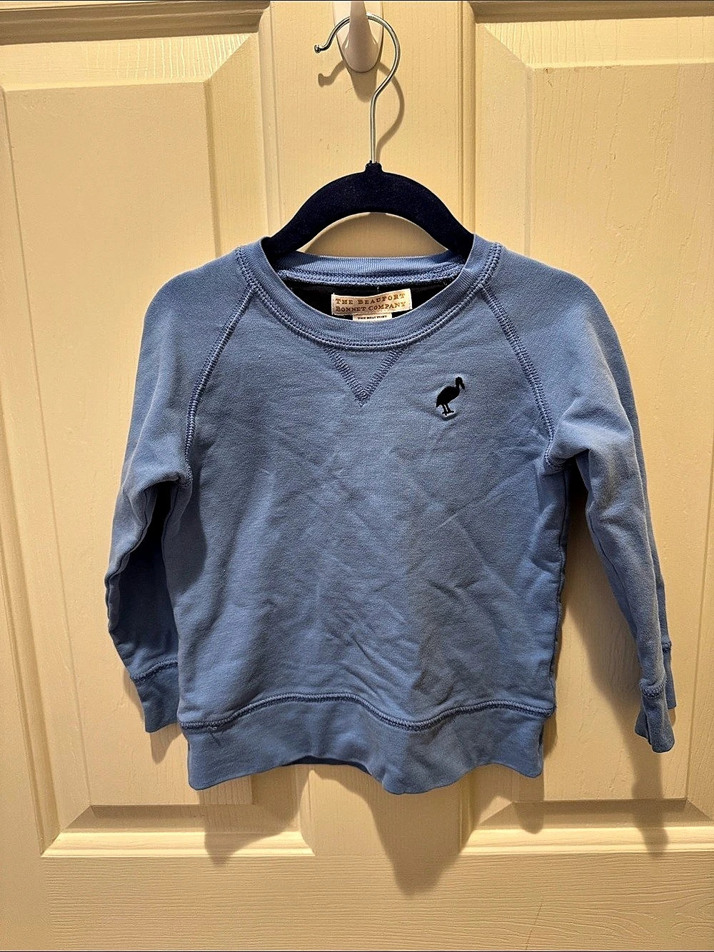 The Beaufort Bonnet Company Cassidy Comfy Crewneck Blue Sweatshirt Size 2T